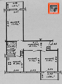 3 к. кв-ра, ул. 50 лет завода Гомсельмаш, д. 28 ID: 99996