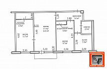 3 к. кв-ра, г. Речица, ул. Советская, д. 102