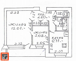 2 к. кв-ра, ул. Олимпийская, д. 10 к. 2, г. Гомель ID: 100209
